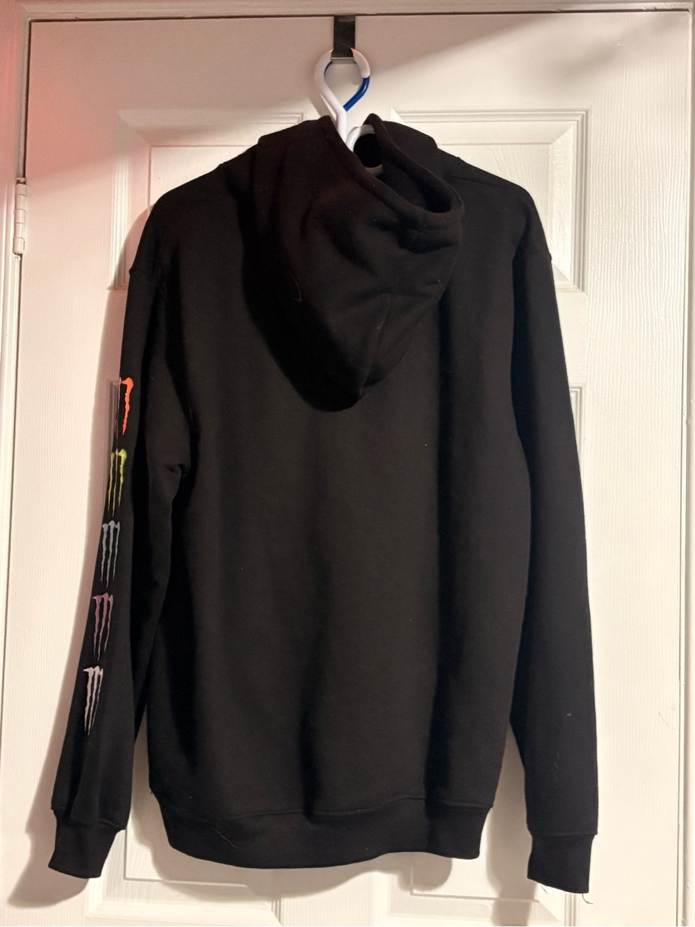 Large Monster Black Hoodie - Men's Sweater - Picture 4 of 4